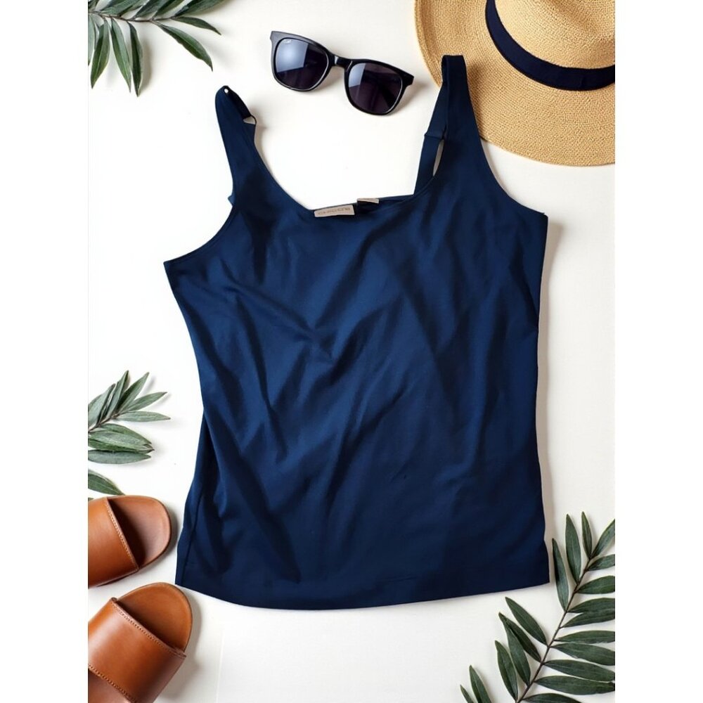 Chico’s Blue Tank Top Size 1 (Medium) Adjustable Straps